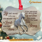 Christmas Horse Ornament, Life Isn't Meant To Be Easy Lived Make You Happy Gift For Horse Lovers, Aluminum Ornament