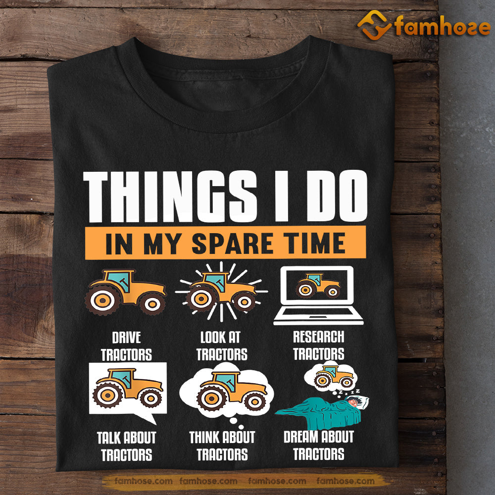 Tractor Kids T-shirt, Things I Do In My Spare Time, Back To School Gift For Tractor Kids Boys And Girls