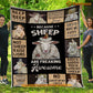 Sheep Blanket, Introverted But Willing To Discuss Sheeps Fleece Blanket - Sherpa Blanket Gift For Sheep Lover