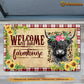 Cow Highland Doormat, Welcome To Our Farmhouse Gift For Cow Lovers, New Home Gift, Housewarming Gift, Cow Decor