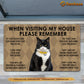 Cat Doormat, Please Remember I Live Here You AreThe Guest Gift For Cat Lovers, New Home Gift, Housewarming Gift, Cat Decor