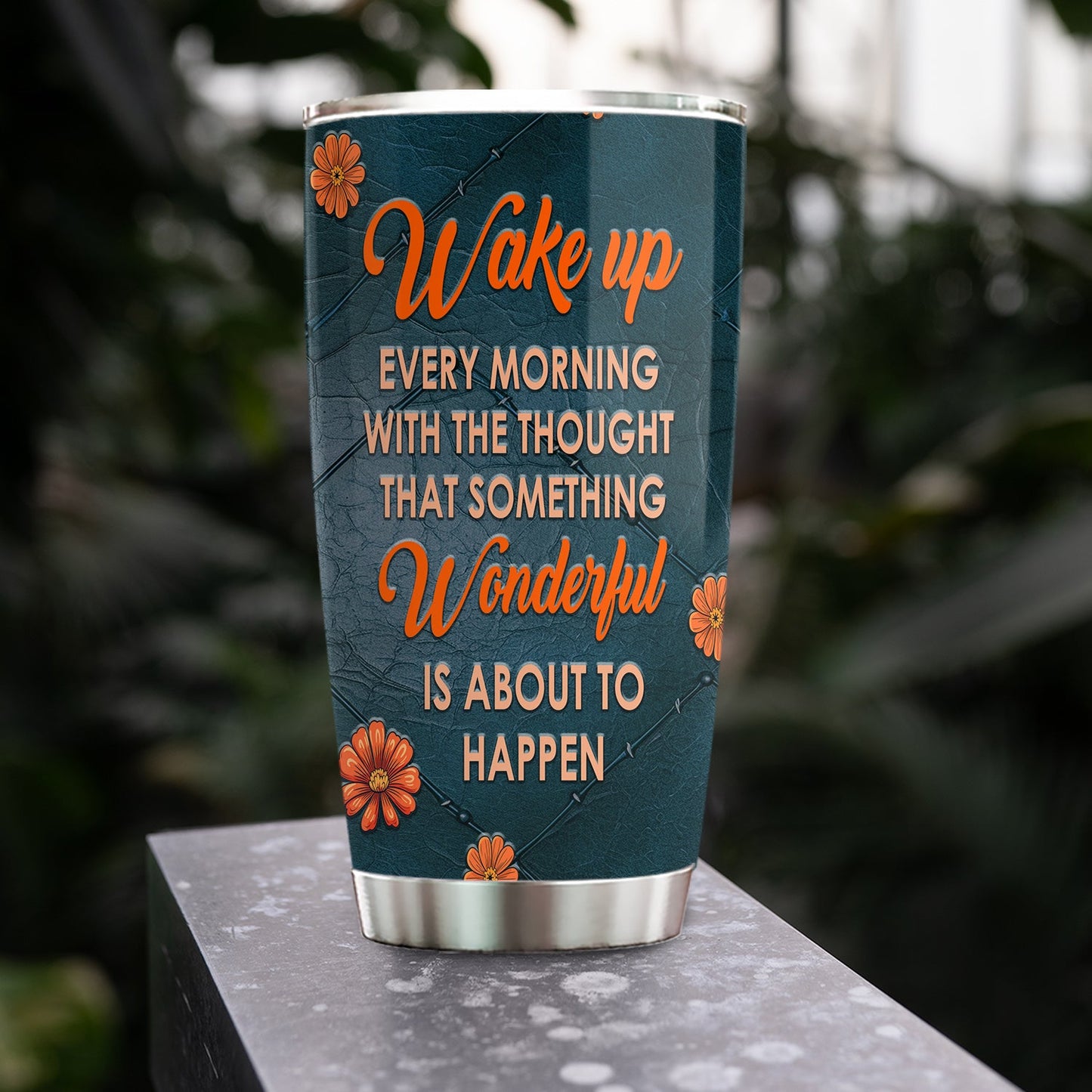 Personalized Butterfly Tumbler, Wake Up Every Morning With The Thought, Sunflower Butterfly Stainless Steel Tumbler, Tumbler Gifts For Butterfly Lovers