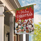 Merry Christmas Beagle Dog Flag, Beagle Xmas Garden Flag & House Flag, Christmas Flag Gift For Dog Lovers