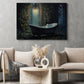 Scary Ghost In The Bathtub Halloween Canvas Painting, Wall Art Decor - Funny Halloween Poster Gift, Ghost Poster Canvas