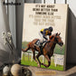 Horse Racing Poster & Canvas, It's Not About Being Better Than Someone Else, Horse Canvas Wall Art, Poster Gift For Horse Racing Lovers