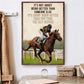 Horse Racing Poster & Canvas, It's Not About Being Better Than Someone Else, Horse Canvas Wall Art, Poster Gift For Horse Racing Lovers