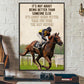 Horse Racing Poster & Canvas, It's Not About Being Better Than Someone Else, Horse Canvas Wall Art, Poster Gift For Horse Racing Lovers