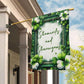 Shamrocks And Shenanigans, St Patrick's Day Garden Flag & House Flag Gift, St Patricks Day Irish Outdoor Decoration