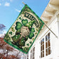 Gnome Lucky, St Patrick's Day Garden Flag & House Flag Gift, St Patricks Day Irish Outdoor Decoration
