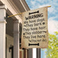 Funny Dog Flag, Warning: We Have Dogs, Dog Garden Flag & House Flag Gift, Outdoor Decoration Gift For Dog Lovers