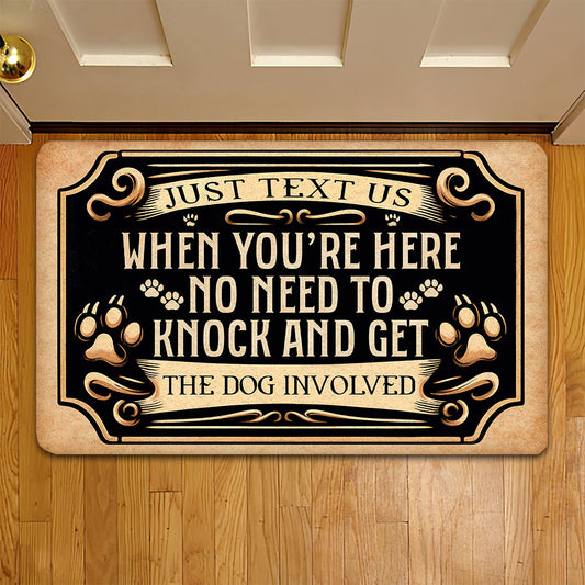 Funny Dog Doormat, The Dog Involved, Dog Doormat For Home Decor Housewarming Gift, Welcome Mat Gift For Dog Lovers