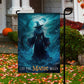 Halloween Witch Flag, Let The Magic Begin Striking Water Witch In The Storm, Flag Gift For Halloween Decor, Gift For Garden Flag