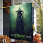 Halloween Witch Flag, Let The Magic Begin Spooky Witch In Dark Forest, Flag Gift For Halloween Decor, Gift For Garden Flag