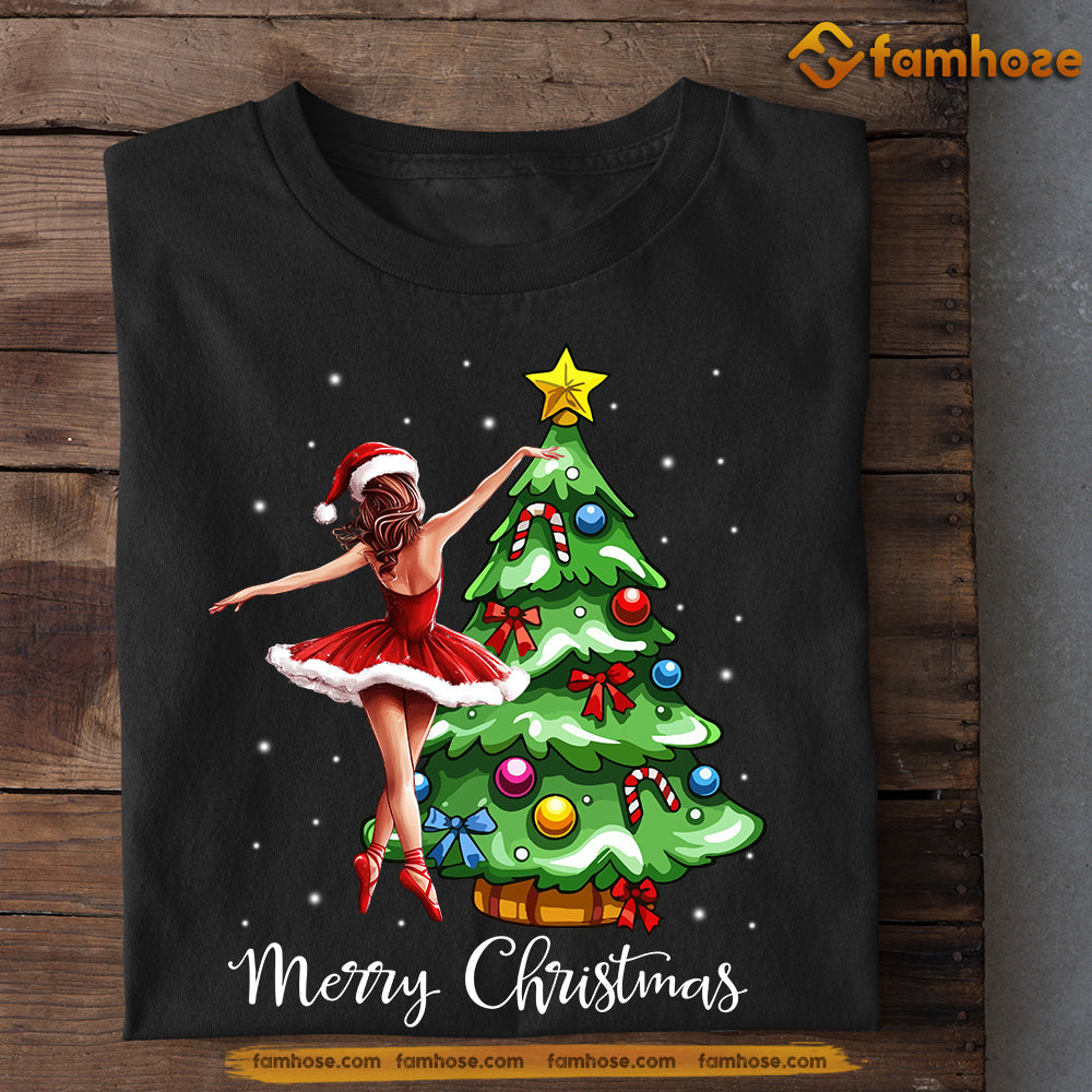 Funny Christmas Ballet T-shirt, Merry Christmas, Xmas Gift For Ballet Lovers