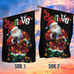 Believe In The Glow Of Christmas, Santa Claus Xmas Garden Flag & House Flag, Christmas Flag Gift For Santa Claus Lovers