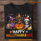 Halloween Dachshund Dog T-shirt, Happy, Spooky Season Gift For Dog Lovers, Dog Owners Tee