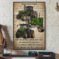 Funny Tractor Poster & Canvas, John Deere Green The Whole Town Said That He Should've Used Red, Tractor Canvas Wall Art, Poster Gift For Tractor Lovers