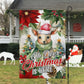 Oh Deer Christmas Is Here, Reindeer Xmas Garden Flag & House Flag, Christmas Flag Gift For Reindeer Lovers