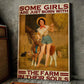 Farm Poster & Canvas, Some Girls Are Just Born With The Farm In Their Souls, Farmer Canvas Wall Art, Poster Gift For Farm Lovers