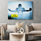 Athletic Triumph, Personalized Football Canvas Painting, Inspirational Wall Art Decor, Poster Gift For Football Lovers