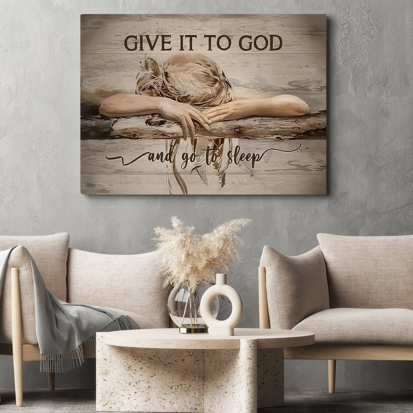 Embracing Divine Peace, Jesus Canvas Painting, Christ Wall Art Decor, Poster Gift For Christian Lovers