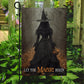 Halloween Witch Flag, Let The Magic Begin Witch In A Autumn Forest, Flag Gift For Halloween Decor, Gift For Garden Flag