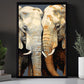 Couple Elephants Love Story, Valentine's Day Elephant Canvas Painting, Love Wall Art Decor - Valentines Poster Gift For Elephant Lovers