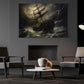 Sailing Boat On The Sea, Boat Canvas Painting, Wall Art Decor - Peaceful Poster Gift
