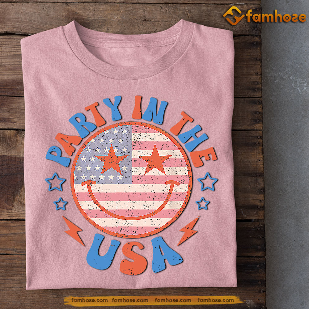 July 4th T-shirt, Party In The USA Patriotic Tees, Independence Day Gift For American