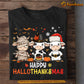 Halloween Cow T-shirt, Hallothanksmas, Spooky Season Gift For Cow Lovers, Farmer Tee