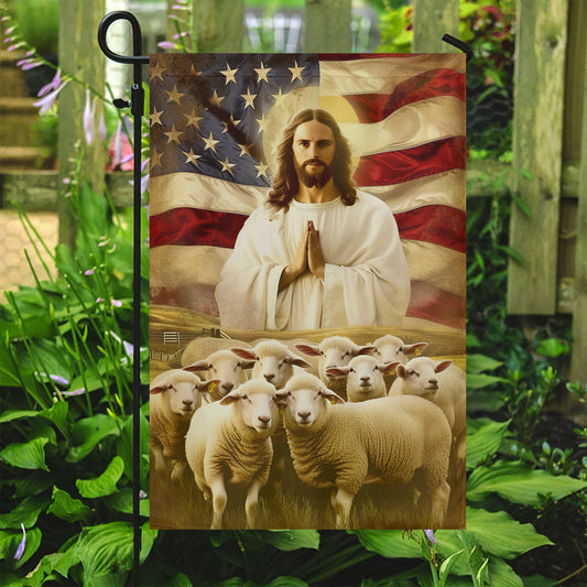 Be Still and Know that I Am God, Jesus Garden Flag - Christian House Flag Gift