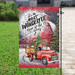 Most Wonderful Time Of The Year, Farm Xmas Garden Flag & House Flag, Christmas Flag Gift For Farmers, Tractor Lovers Flag