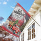 Most Wonderful Time Of The Year, Farm Xmas Garden Flag & House Flag, Christmas Flag Gift For Farmers, Tractor Lovers Flag