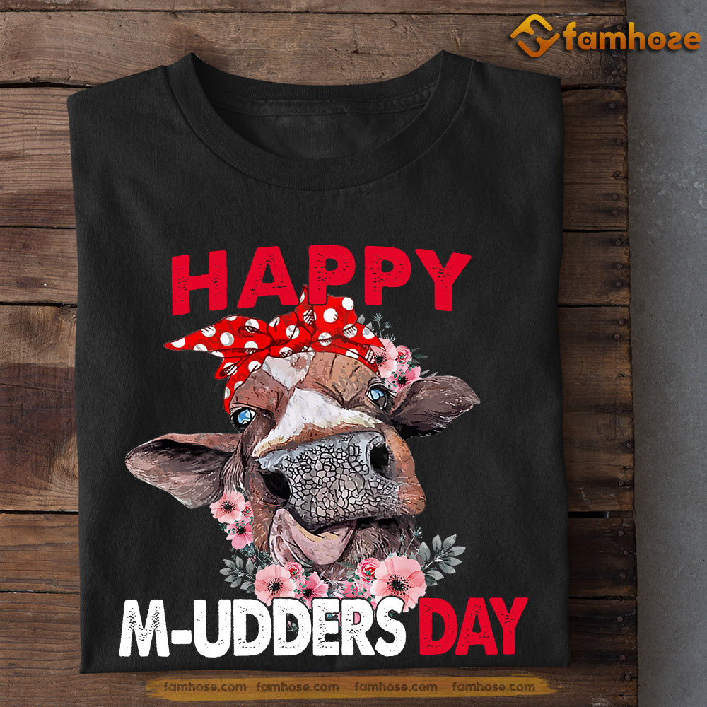 Funny Mother's Day Cow T-shirt, Happy Mudder Day, Gift For Cow Lovers, Cow Farm, Cow Tees