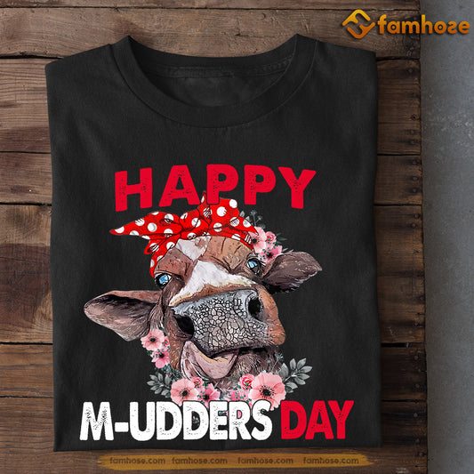 Funny Mother's Day Cow T-shirt, Happy Mudder Day, Gift For Cow Lovers, Cow Farm, Cow Tees