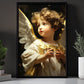 Whispers Of The Divine, Valentine's Day Angel Canvas Painting, Angel Wall Art Decor - Valentines Poster Gift