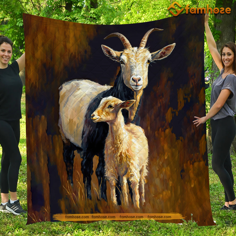 Goat Blanket, I Always Be Here With You My Darling Fleece Blanket - Sherpa Blanket Gift For Goat Lovers, Goat Farm