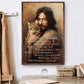 I Can Only Imagine Surrounded by Your Glory, Jesus and Cat Canvas Painting, Wall Art Decor - Poster Gift For Cat Lovers