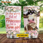 Personalized Cow Tumbler, In The World Full Of Princesses Be A Farm Girl Stainless Steel Tumbler, Tumbler Gifts For Cow Lovers