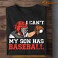 Baseball T-shirt, I Can't My Son Has Baseball, Gift For Dad, Gift For Baseball Lovers, Baseball Tees