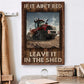 Farm Poster & Canvas, If It Ain't Red Leave It In The Shed, Farmer Canvas Wall Art, Poster Gift For Farm Lovers