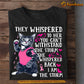 Funny Cat T-shirt, Whispered Back I'm The Storm, Gift For Cat Lovers Who Support Breast Cancer Awareness