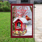 Winter Birdhouse Bliss, Bird Xmas Garden Flag & House Flag, Christmas Flag Gift For Bird Lovers