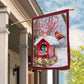 Winter Birdhouse Bliss, Bird Xmas Garden Flag & House Flag, Christmas Flag Gift For Bird Lovers