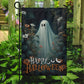 Halloween Ghost Flag, Baby Ghost In Flowers Garden Happy Halloween, Flag Gift For Halloween Decor, Gift For Garden Flag