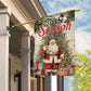 Tis The Season To Be Jolly, Santa Claus Xmas Garden Flag & House Flag, Christmas Flag Gift For Santa Claus Lovers