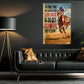 The Only Time You Should Ever Look Back, Motivational Horse Racing Canvas Painting, Inspirational Quotes Wall Art Decor, Poster Gift For Horse Racing Lovers