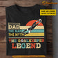 Personalized Goalkeeper Boy T-shirt, Dad The Goalkeeper Legend, Gift For Goalkeeper Lovers, Goalkeeper Boys