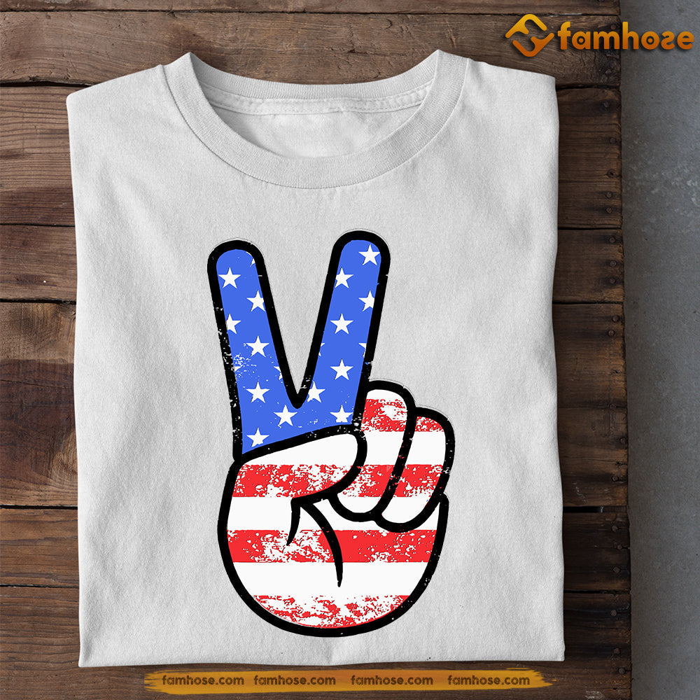 July 4th T-shirt, Say Hi Patriotic Tees, Independence Day Gift For American