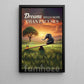 Dreams Weigh More Than Excuses Motivational Canvas Painting, Inspirational Quotes Wall Art Decor, Poster Gift for Decoring Office, Living Room, or Workspace